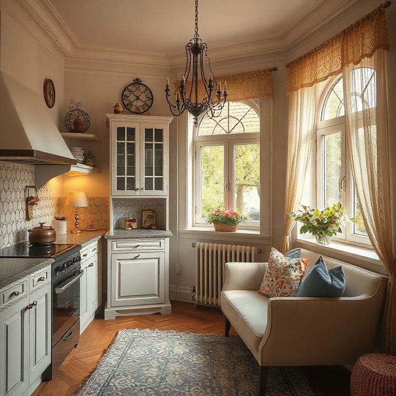 An agent by a window shows prospective clients the floor plan of a bright apartment in Žilina
